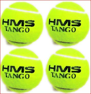 HMS Tango Cricket Tennis Ball (Standard, Pack of 10, Green)