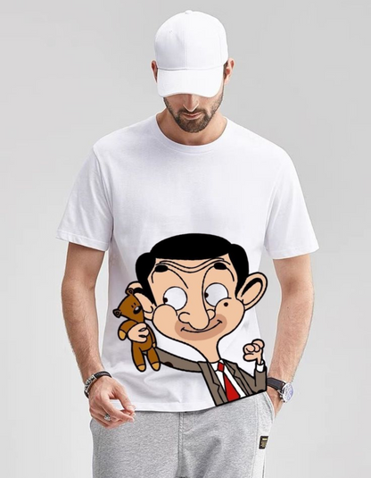 Mr. Bean Graphic T-Shirt – Classic White