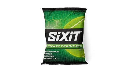 Sixit Tennis Ball Cricket Tennis Ball (Standard, Pack of 6, Green) - Red