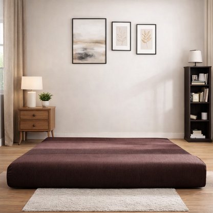 BAMBRO Moshi Fabric 3 Seater Double Foam Fold Out Sofa Cum Bed