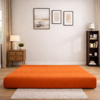 BAMBRO Moshi Fabric 3 Seater Double Foam Fold Out Sofa Cum Bed