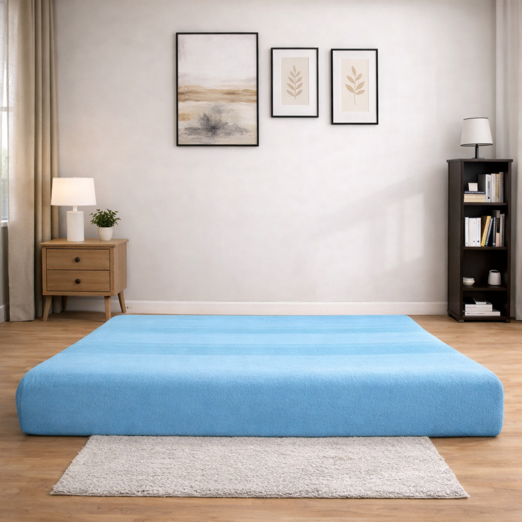 BAMBRO Moshi Fabric 3 Seater Double Foam Fold Out Sofa Cum Bed