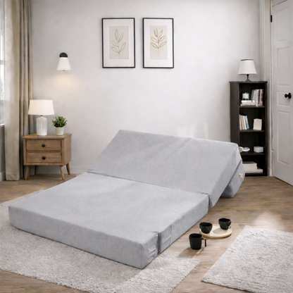 BAMBRO Moshi Fabric 3 Seater Double Foam Fold Out Sofa Cum Bed