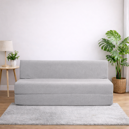 BAMBRO Moshi Fabric 3 Seater Double Foam Fold Out Sofa Cum Bed