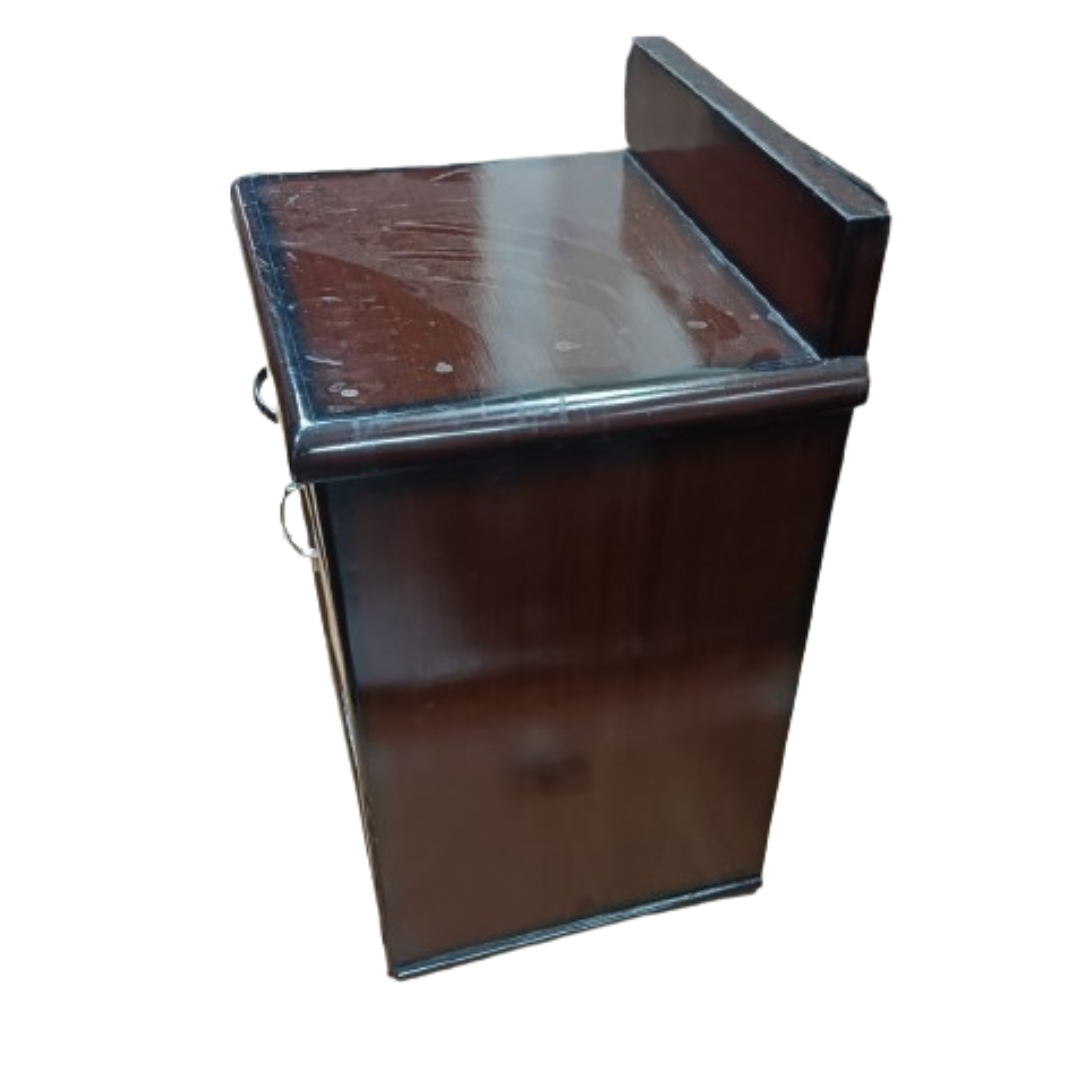 Mokokart Engineered Wood Bedside Table and End Table with Storage and 1 Drawer (Brown)