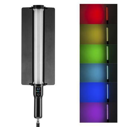 GODOX LC500R RGB LED Light Stick Camera & Photo Accessories Lighting,2500K-8500K Full Color, 14 Lighting Effects, with Barndoor & Carry Bag (Remote Not Included), Black