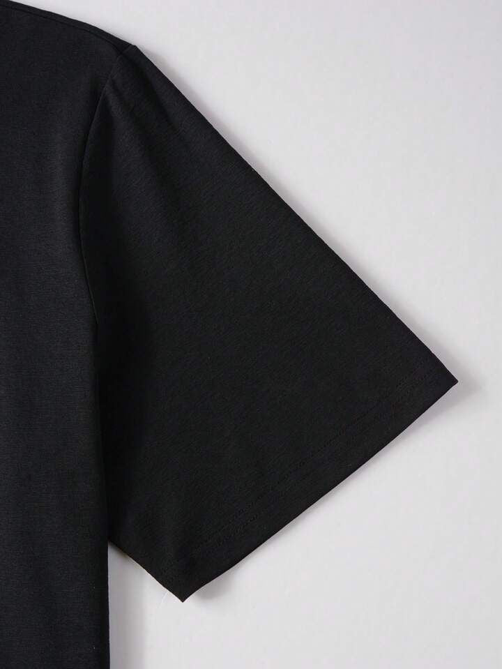 Premium Tisarta Simpsons Printed Black Tshirt